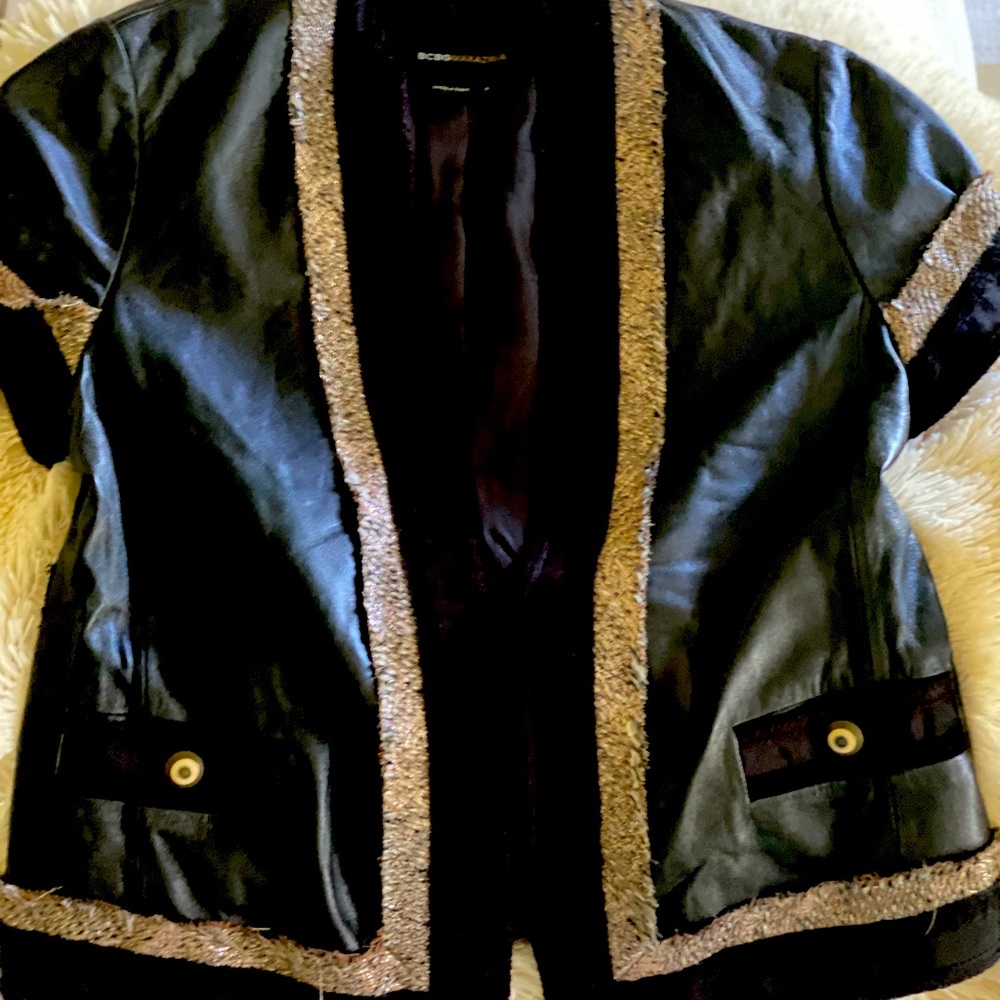 BCBG leather jacket